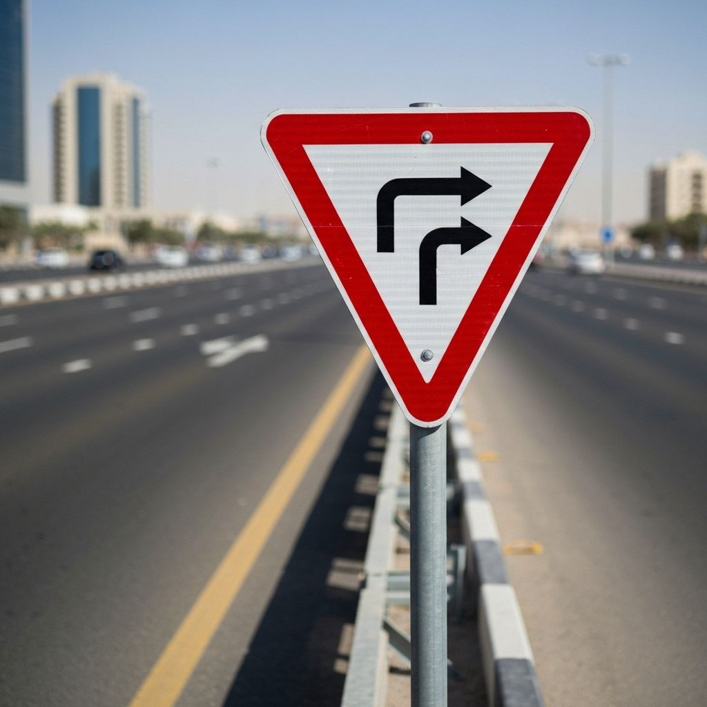 Yield sign illustration